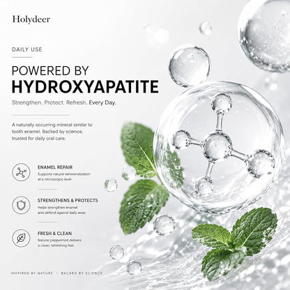 Nano-Hydroxyapatite Toothpaste, Mint, 7.5% nHAP, Fluoride-Free, Sensitive Whitening, Enamel Strengthening