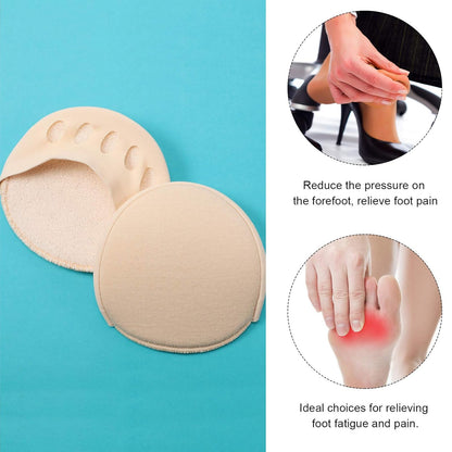 Forefoot Pads Honeycomb Fabric Metatarsal Cushions Ball of Foot Cushion Pads for Women , 5 Colors (5 Pairs)