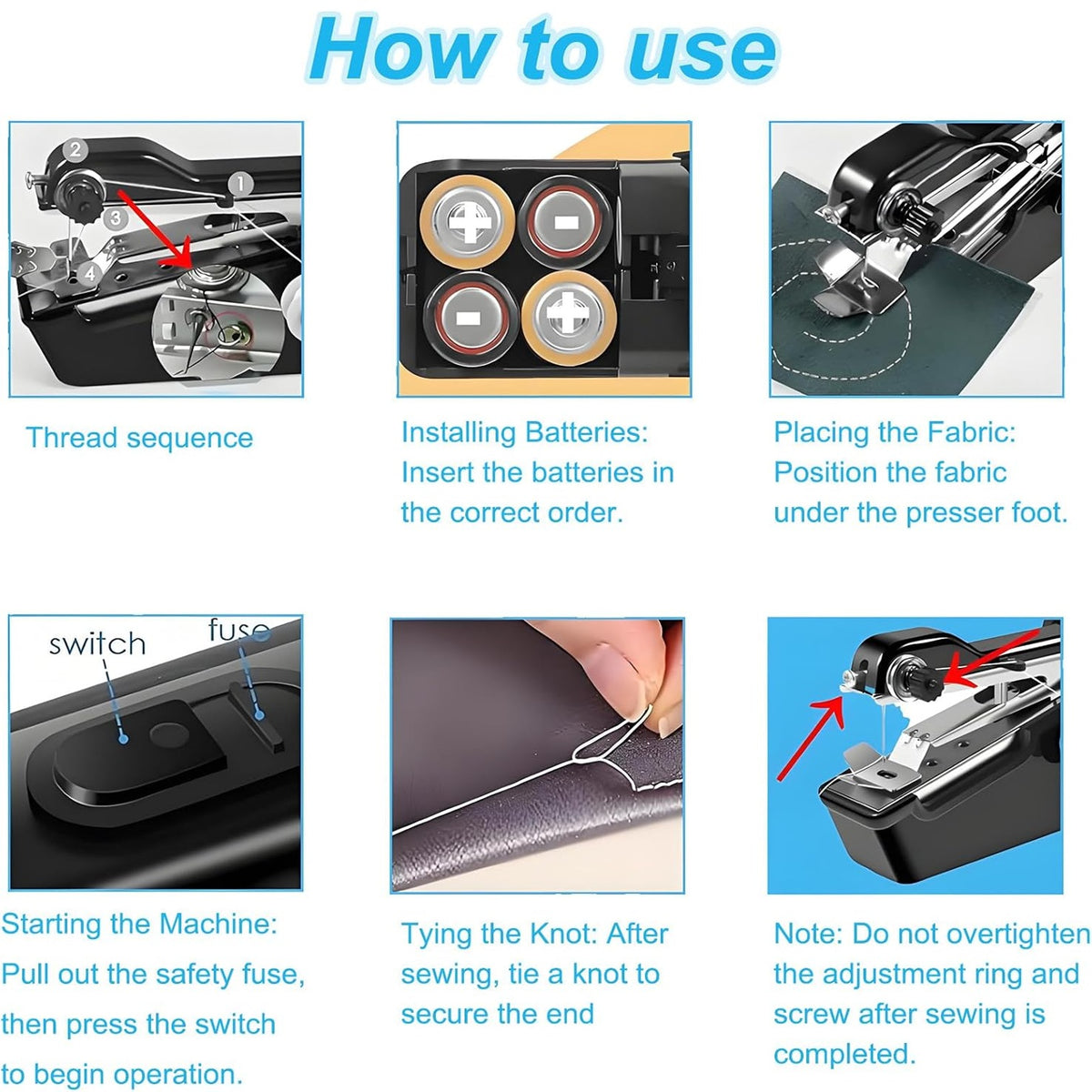 Portable Household Sewing Machine With Fast Sewing Speed And Simple Operation