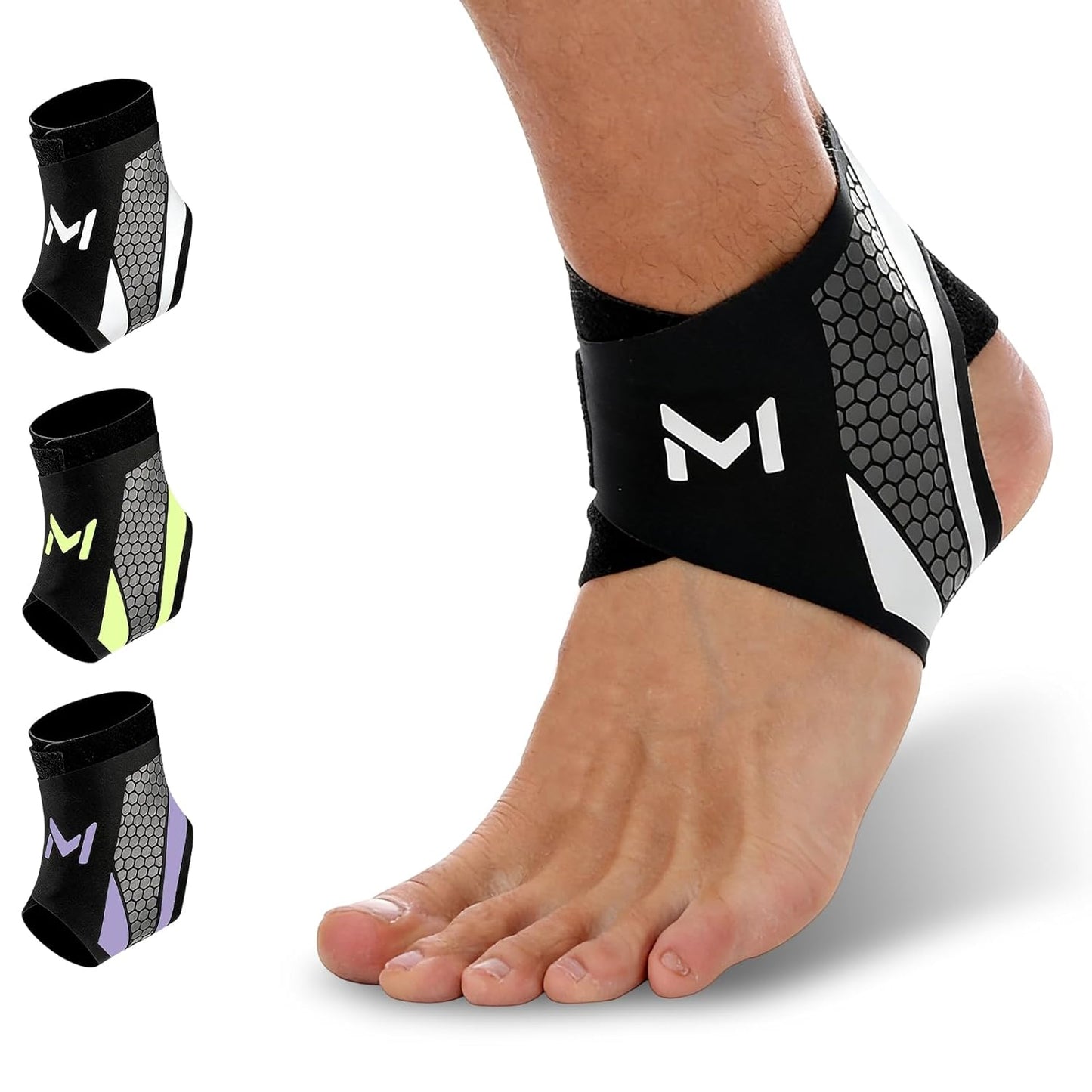 2-Pack Unisex Adjustable Professional Ankle Protector Brace