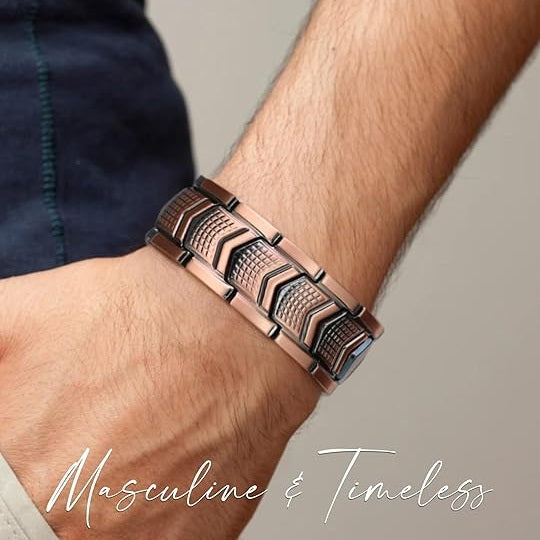 Magnetic Therapy Bracelet Copper Jewelry with Powerful 3800 Gauss Magnets