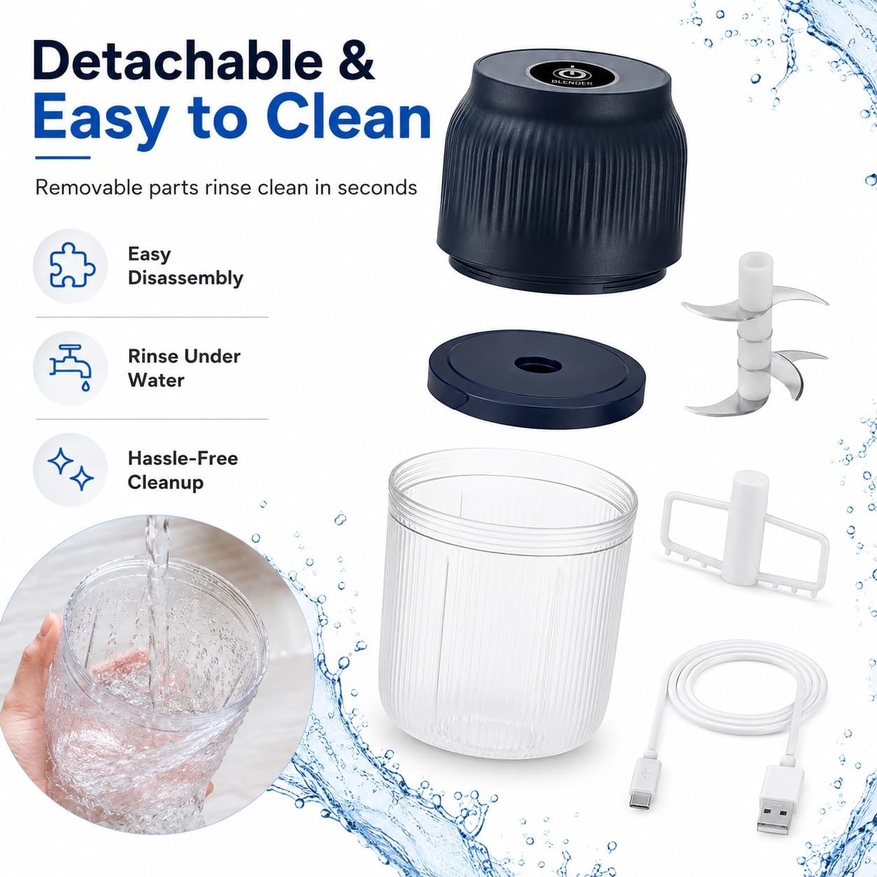 Upgraded Electric Garlic Crusher with Lid & Egg Beater