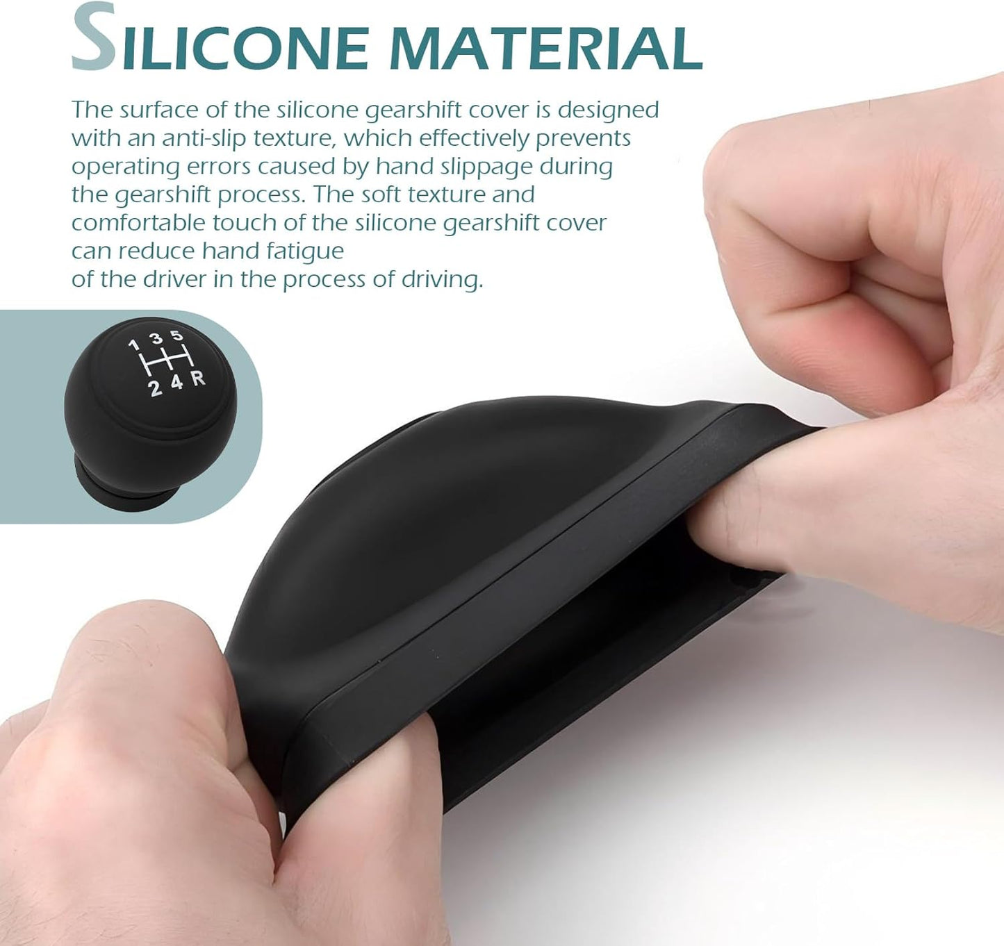 Universal Silicone Car Gear Head Shift Knob Cover