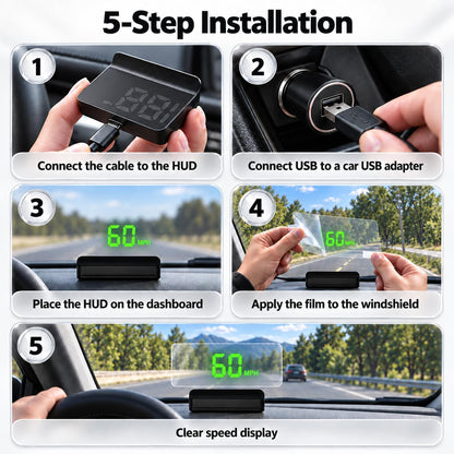 K1 GPS HUD Speedometer for Cars & Motorcycles