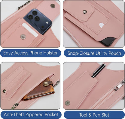 Anti-Theft Multi-pocket Double Shoulder Armpit Bag