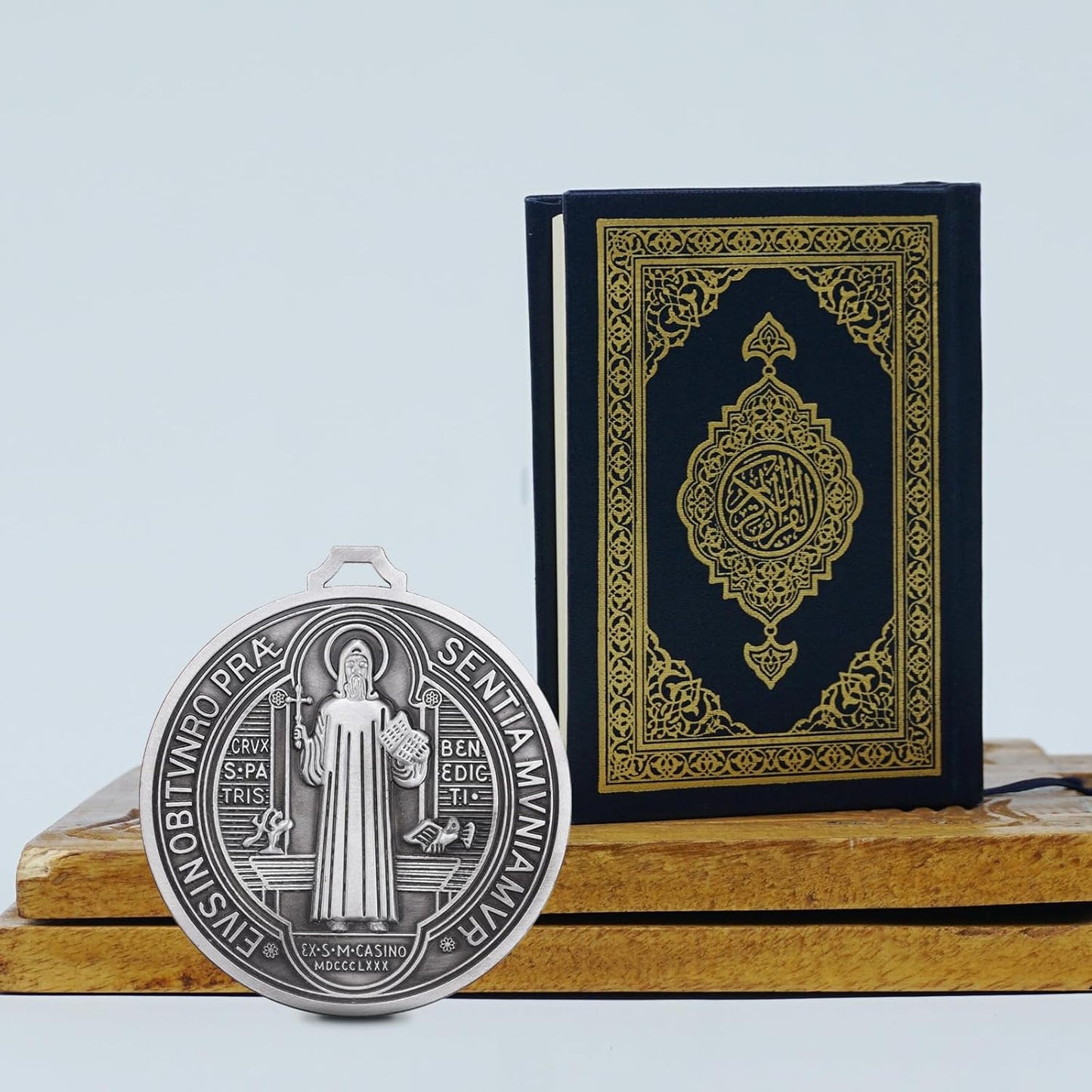 Extra Large Metal Saint Benedict Medal Catholic Medalla De San Benito