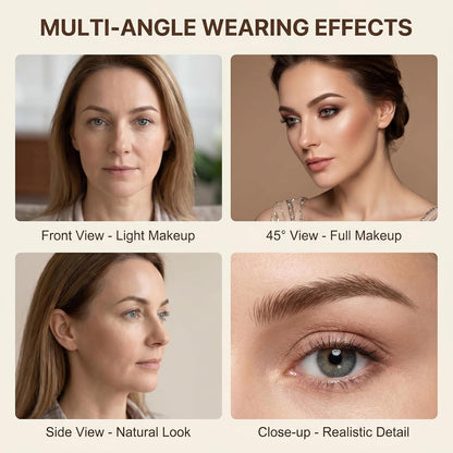 6 Sheets 54 Pairs 4D Hair-Like Waterproof Eyebrow Tattoos
