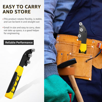 Stainless Steel Cable Straightener Tool - Professional Manual Untwisting & Bending Device for Electricians, HVAC & Telecom Projects