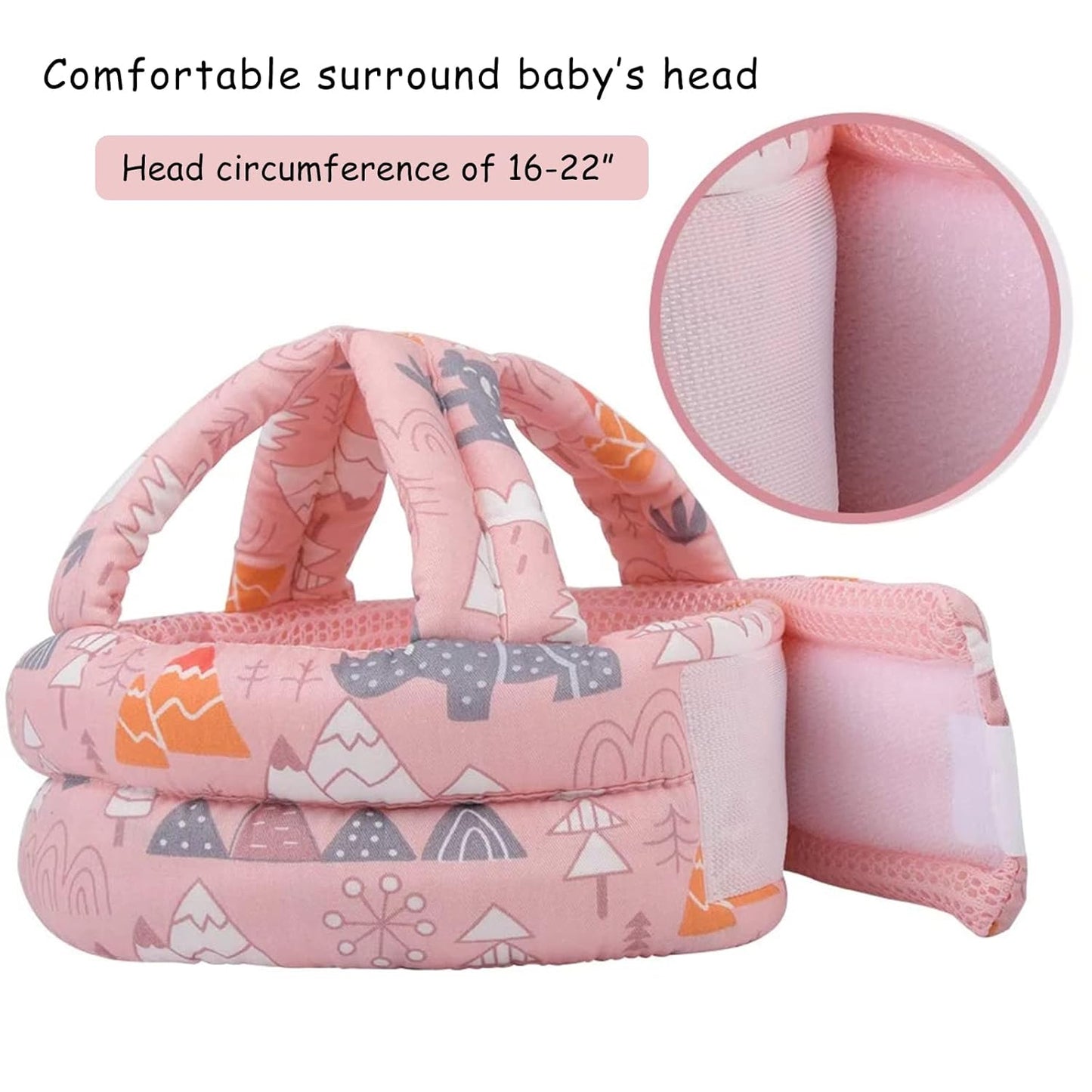 Kids Anti-Fall Safety Cap for Walking and Playing - Baby Bumper Protect Hat Head Cushion Breathable