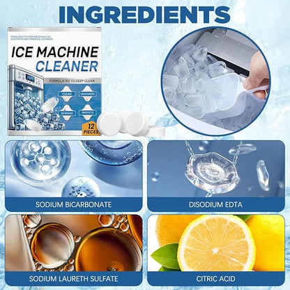 Ice Machine Cleaner Maker Descaler 12 Tablets