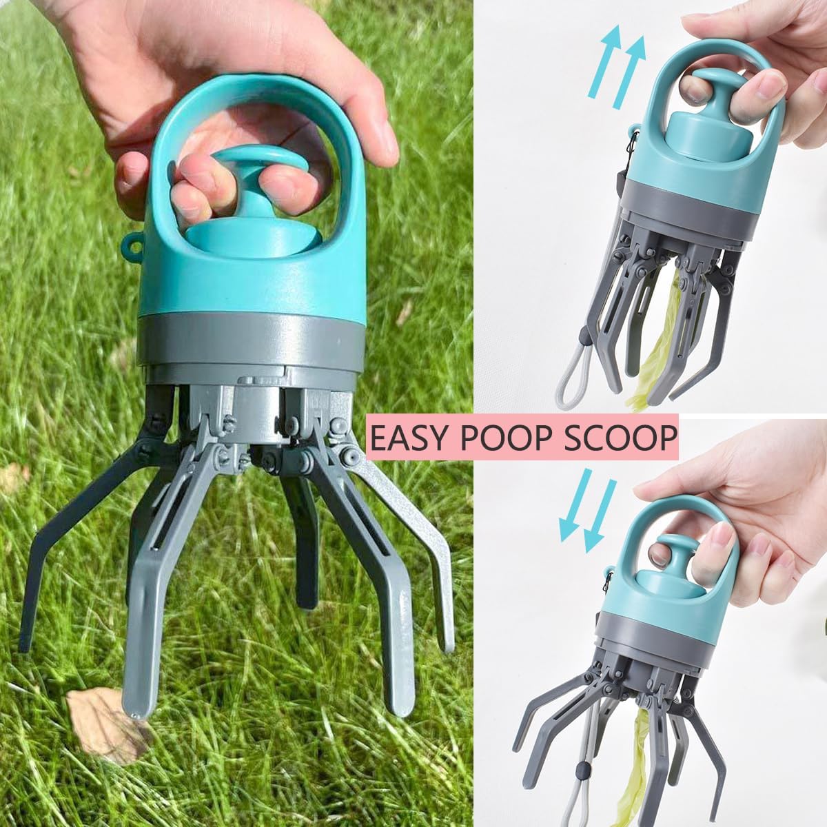 Dog Pooper Scooper Small Portable with Bags