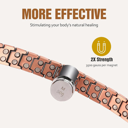 Magnetic Cross Bracelets for Men with 3500 Gauss Magnets