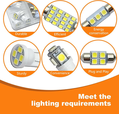 42PCS LED Interior Car Lights Kit Universal for Cars Trucks SUVs RVs