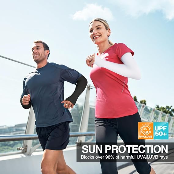 Cooling Arm Sleeves for Men & Women – Breathable, UV Sun Protection