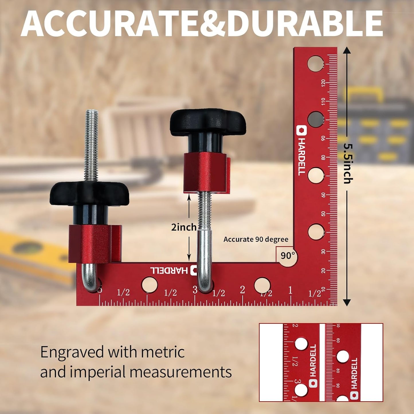 90 Degree Right Angle Clamp 5.5" Aluminum Alloy Clamping Positioning Squares