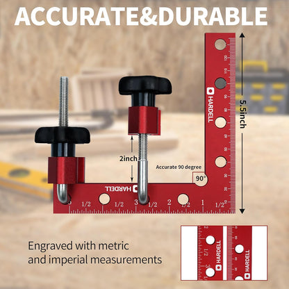 90 Degree Right Angle Clamp 5.5" Aluminum Alloy Clamping Positioning Squares