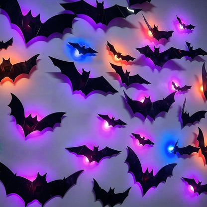 2026 New Halloween 3D Lighted Bats