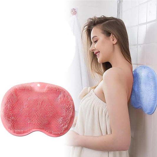 Silicone Bath Massage Cushion Brush with Suction Cups