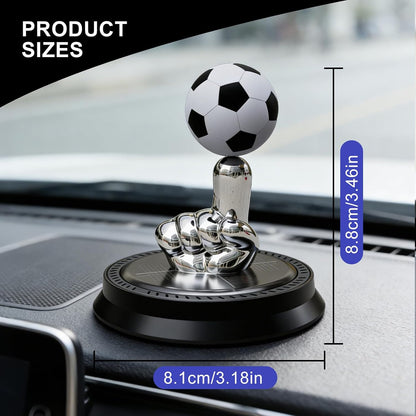 Solar Powered Rotating Soccer Car Air Purifier