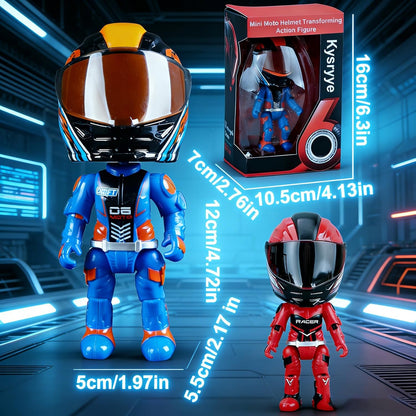 Mini Alloy Motorcycle Helmet Heroes Transforming Ornament