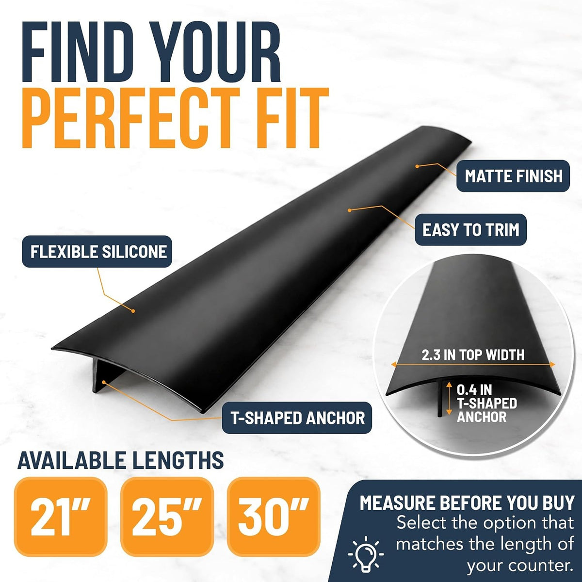 Silicone Stove Gap Covers (2 Pack)
