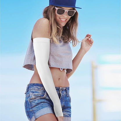 2 Pairs of Uv-protective Sun Protection Arm Sleeves