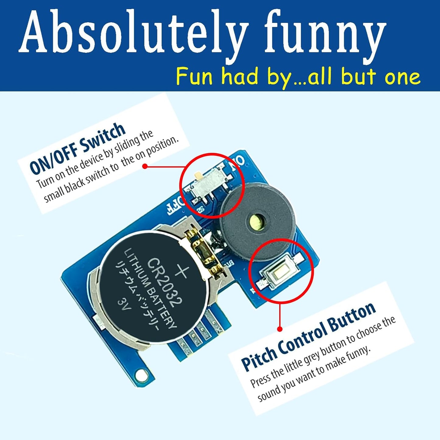 NewNoiseWar-Cricket Noise Maker Prank (3 Pcs), Hidden Pranks Beeping Several Months