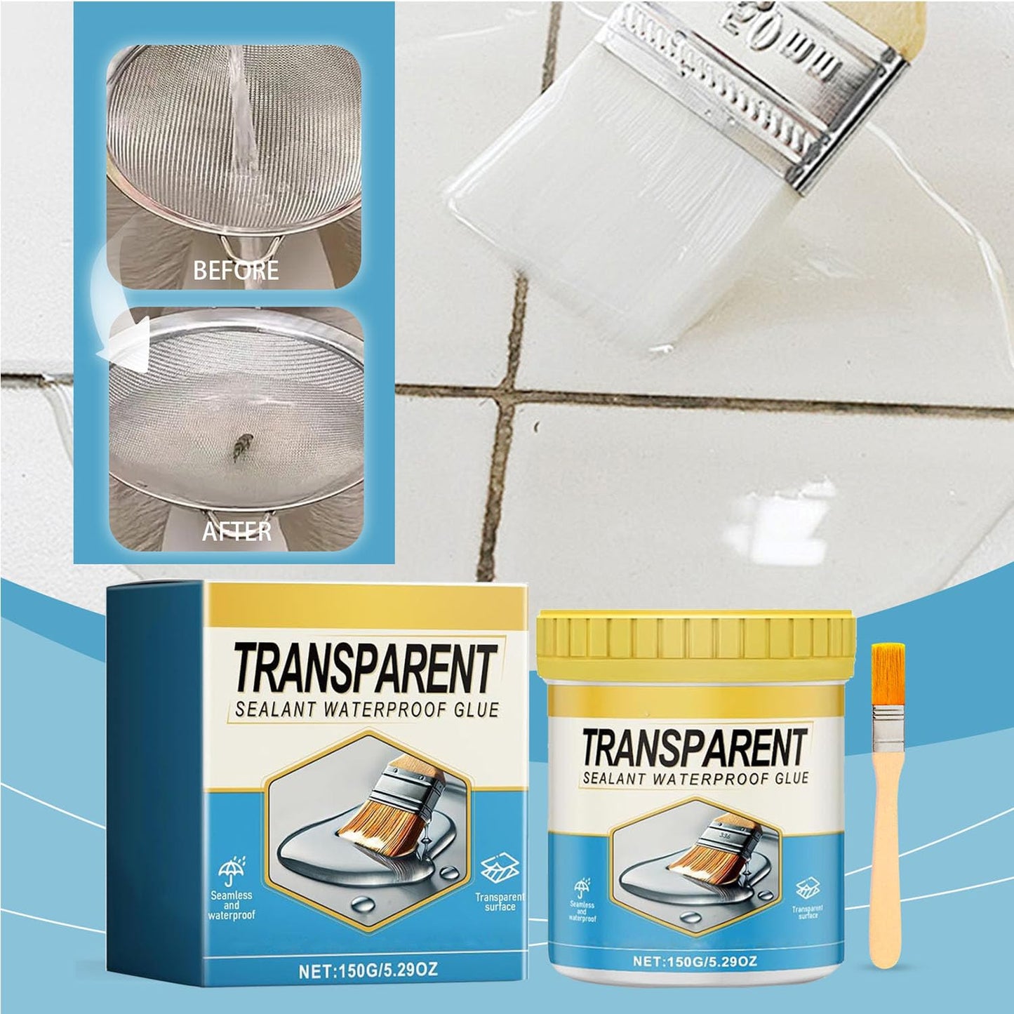 Indoor & Outdoor Universal Transparent Waterproof Coating Sealant