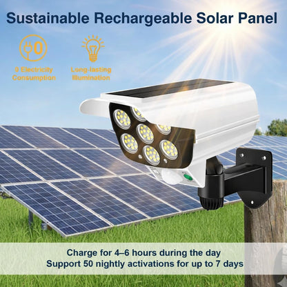 Solar Security Waterproof Motion Sensor Wall Lights with Remote