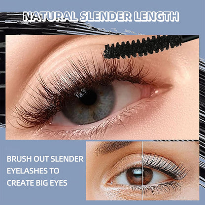 Ultra-Fine Long Lasting Black 4D Silk Fiber Waterproof Curling Mascara