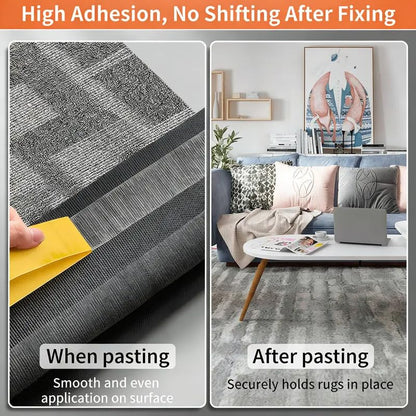 2 Pack Extra Strong Double Sided Fabric Tape, Tear-Resistant High Adhesion Removable No Residue