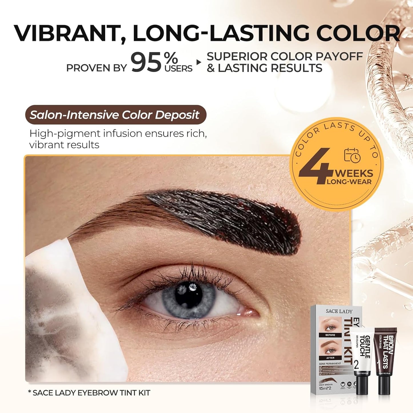 Long Last Waterproof Eyebrow Color Kit for Women