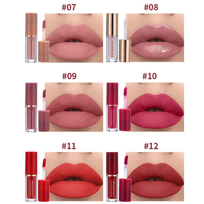 12Pcs Nude Matte Liquid Lipstick Set