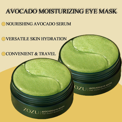30 Pairs Hydrating Gel Soothing Under Eye Masks for Cooling Moisture Avocado