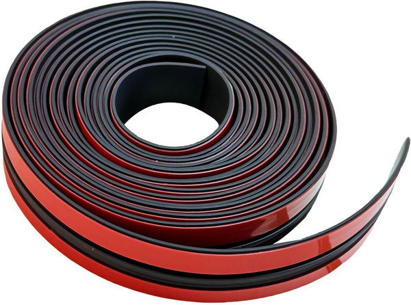 19.68Ft Car Windshield Weather Stripping, T Shape Adhesive Rubber Sealing Strip