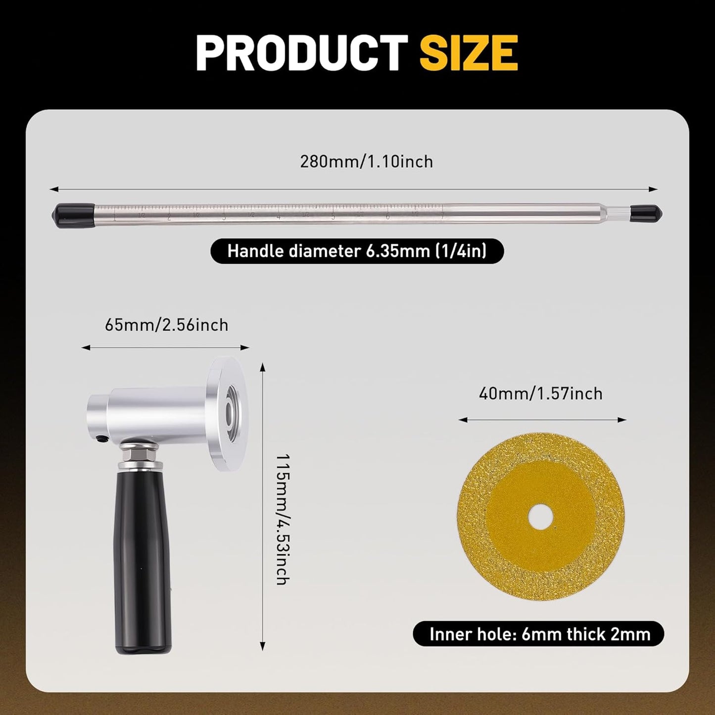 Versatile Inside Pipe Cutter for PVC Pipe with Diamond Grit Cutting Wheel & Handle