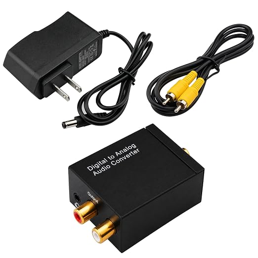 192KHz Digital to Analog Audio Converter DAC Optical to Analog