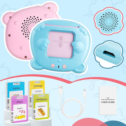 224 Words Spanish & English Talking Flash Cards for Toddler