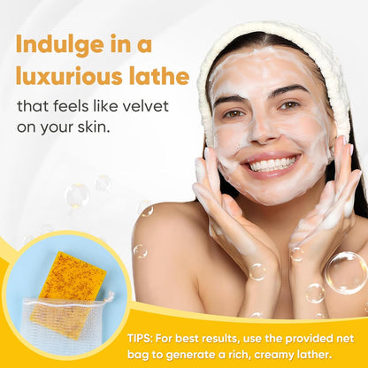 2 Pack Turmeric Soap, 100g Kojic Acid and Turmeric Soap Bar