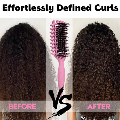 Curly Hair Brush Candybrush Curl Defining Brush for Detangling Shaping and Defining Curls