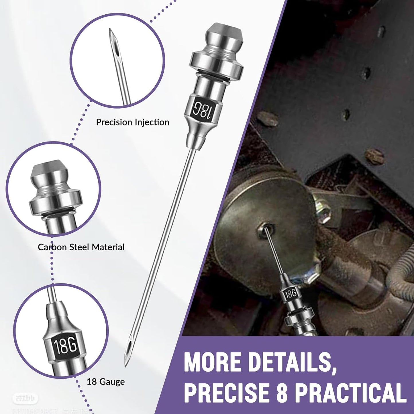 7-piece Grease Quick-release Needle Dispenser Accessory Kit