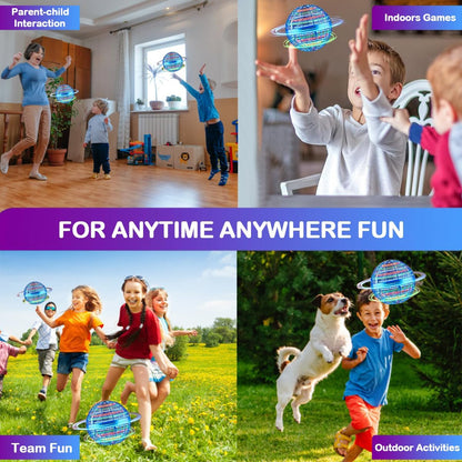 2 Pack Flying Orb Hover Boomerang Spinner Ball Toy
