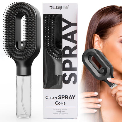 Curl Refresh Detangling Brush with Fine Mist Spray