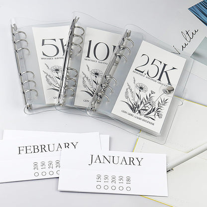 12-Month Envelopes Money Saving Challenge Binder