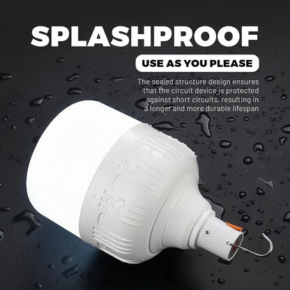 Rechargeable LED Tent Hanging Lamp Lights Bulb Waterproo for Camping, Hiking, Fishing