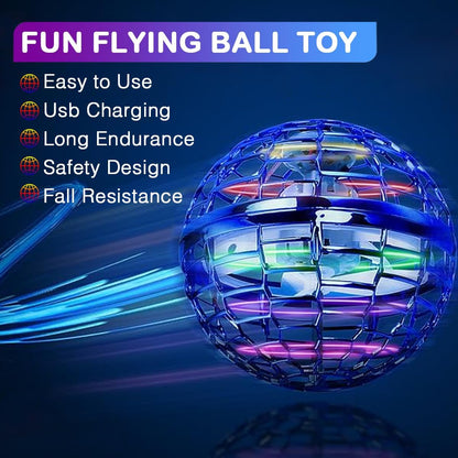 2 Pack Flying Orb Hover Boomerang Spinner Ball Toy