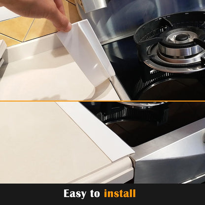 21" Silicone Stove Counter Gap Cover , Easy Clean Gap Filler Sealing Spills