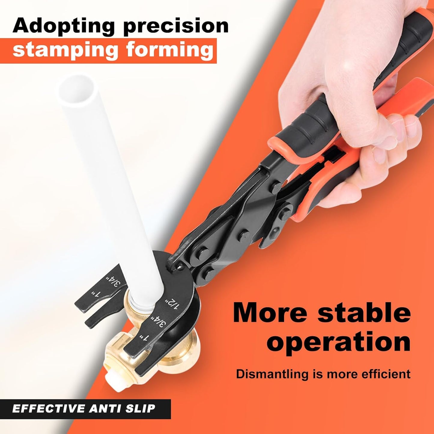 Push to Connect Fittings Disconnect Tong Tool - Plumbing Removal Tongs