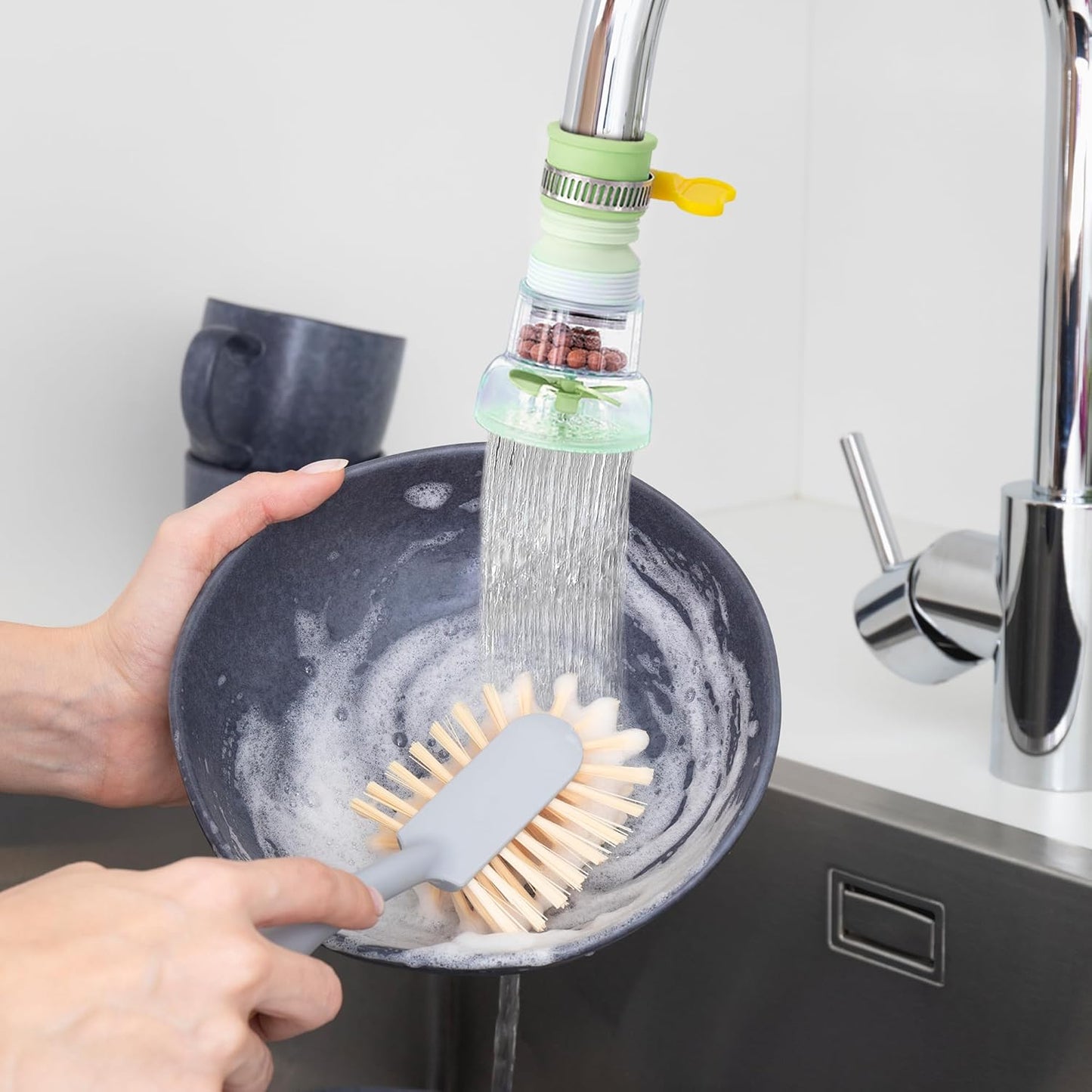 3 Pack 360° Rotating Splash-Proof Telescopic Faucet Water Filter