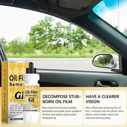 Car Glass Cleaner & Polishing Compound - Oil Film Remover for Automotive Windows